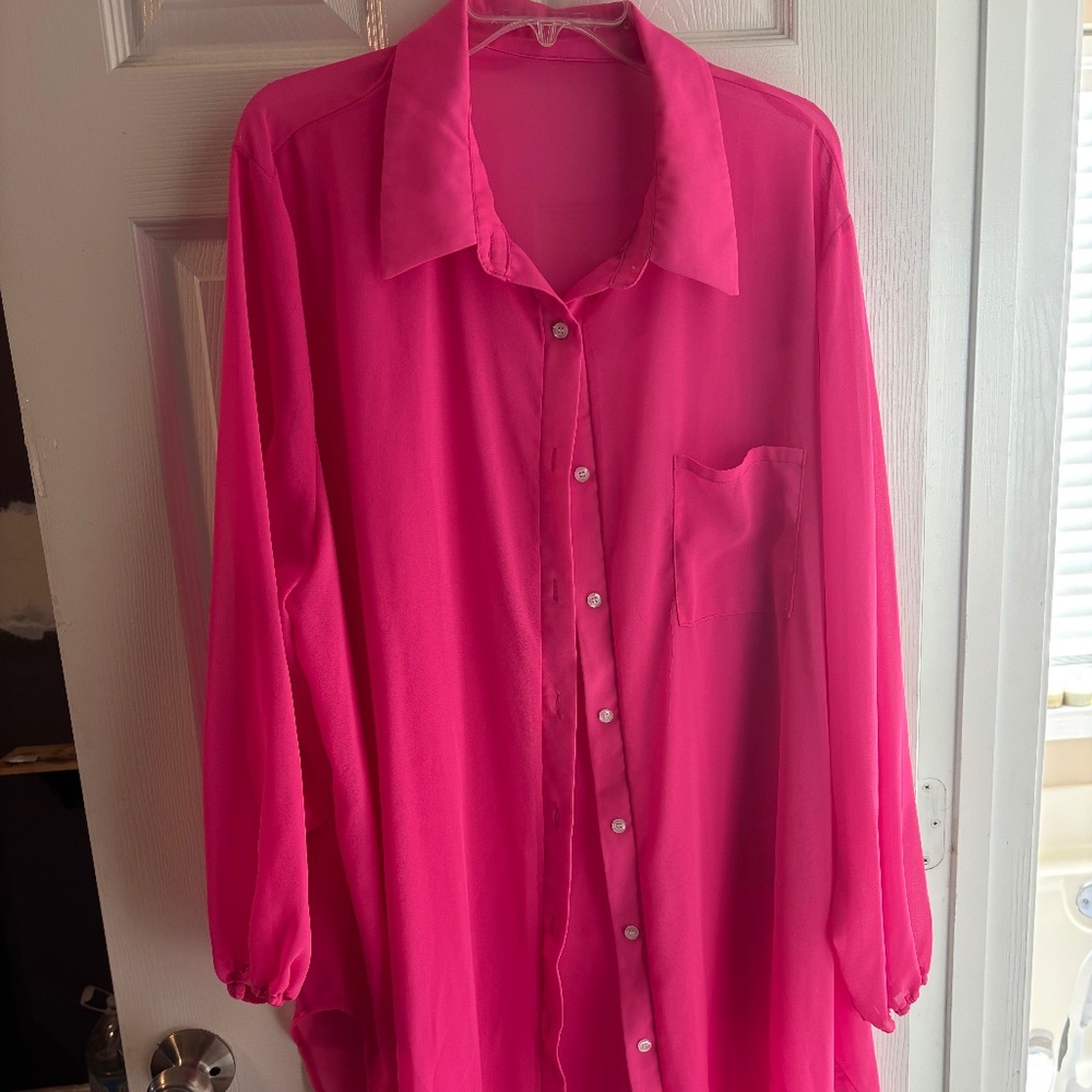 SHEIN button up/coverup